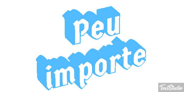 Peu Importe Text effect
