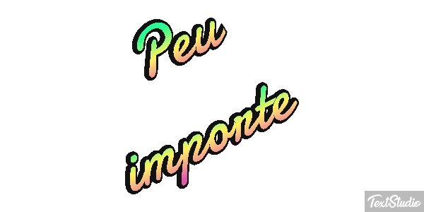 Peu Importe Text effect