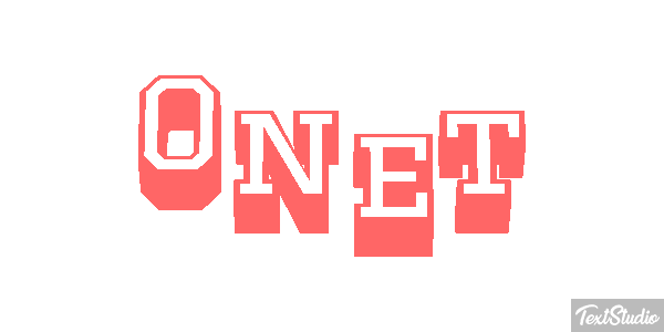 Onet Text effect