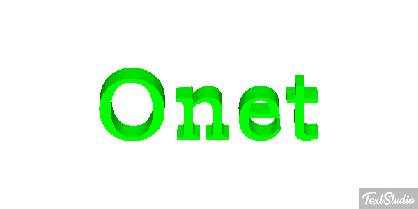 Onet Text effect