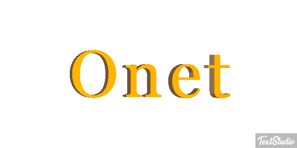 Onet Text effect