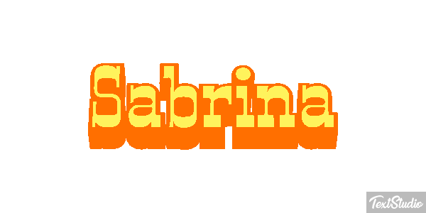 Sabrina Efecto de texto