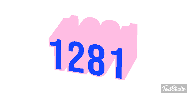 1281 Text effect