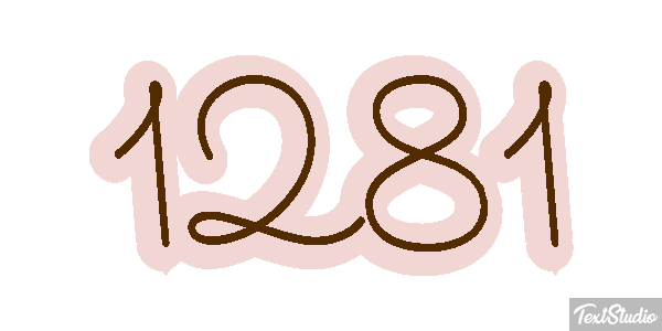 1281 Text effect