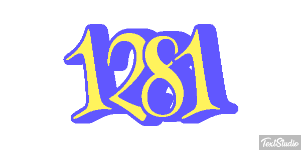 1281 Text effect