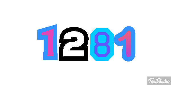 1281 Text effect