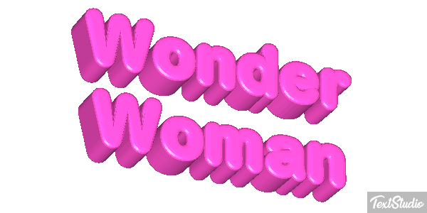 Wonder Woman Effet de texte