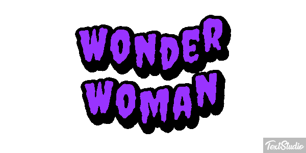 Wonder Woman Effet de texte