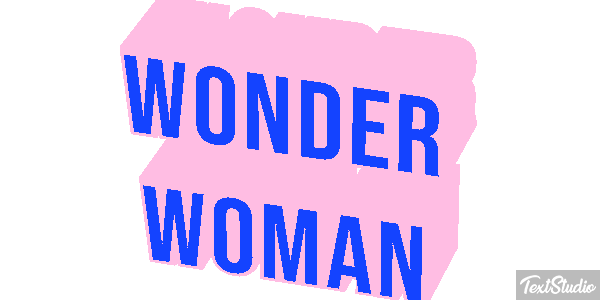 Wonder Woman Effet de texte