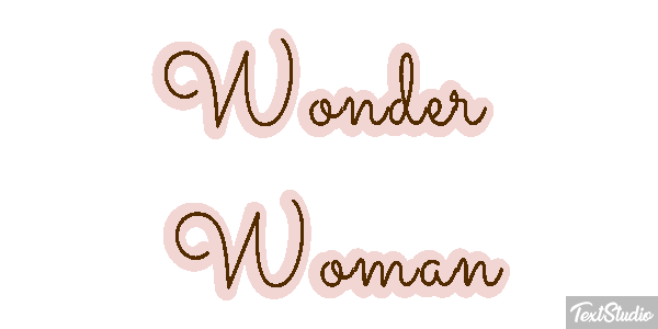 Wonder Woman Effet de texte