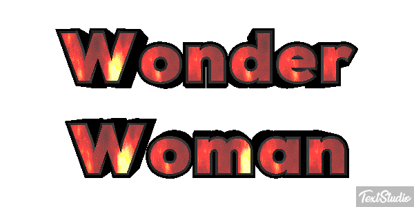 Wonder Woman Effet de texte