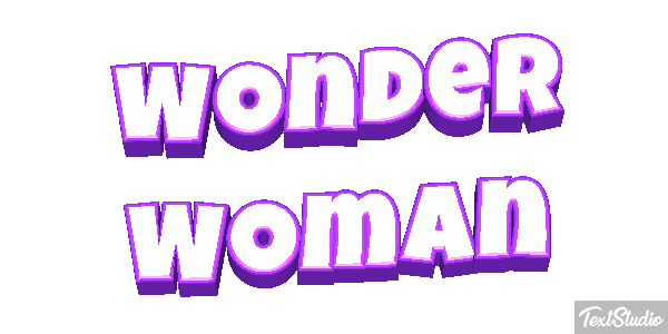 Wonder Woman Effet de texte
