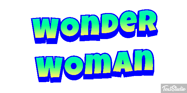Wonder Woman Effet de texte