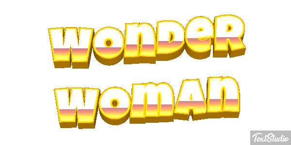 Wonder Woman Effet de texte