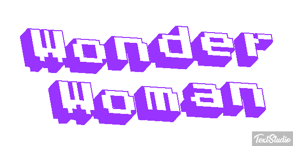 Wonder Woman Effet de texte