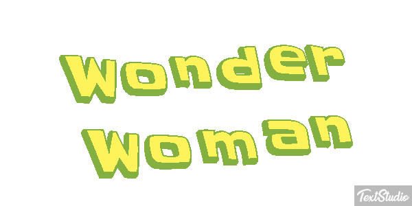 Wonder Woman Effet de texte