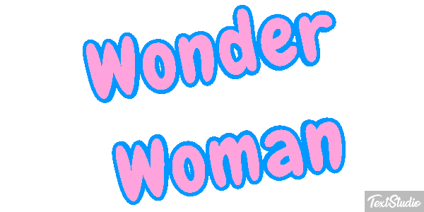 Wonder Woman Effet de texte