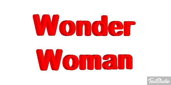 Wonder Woman Effet de texte