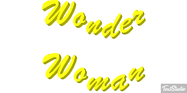 Wonder Woman Effet de texte