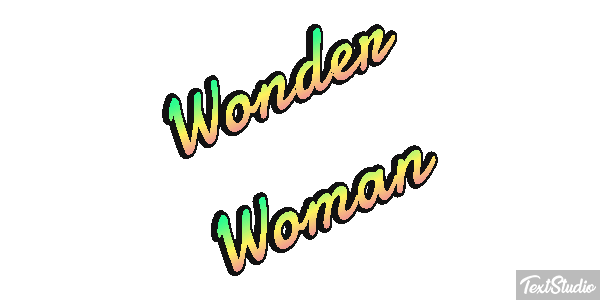Wonder Woman Effet de texte