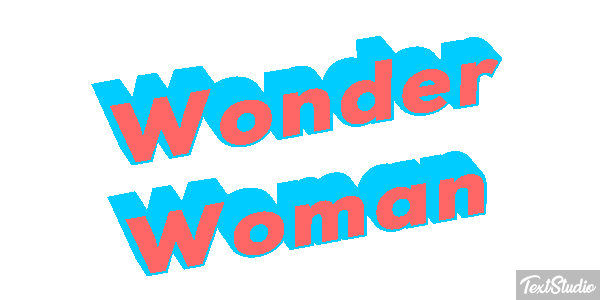 Wonder Woman Effet de texte