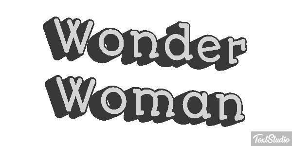 Wonder Woman Effet de texte