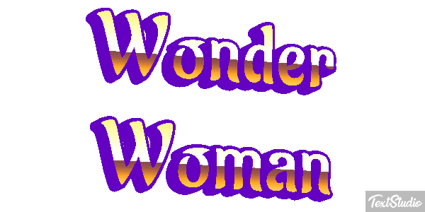 Wonder Woman Effet de texte
