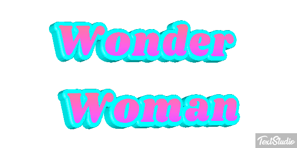 Wonder Woman Effet de texte