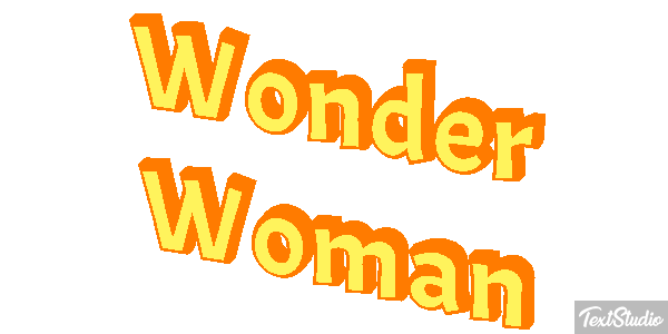 Wonder Woman Effet de texte