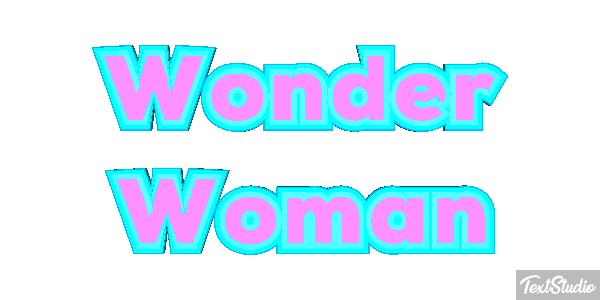 Wonder Woman Effet de texte
