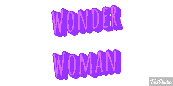 Wonder Woman Effet de texte