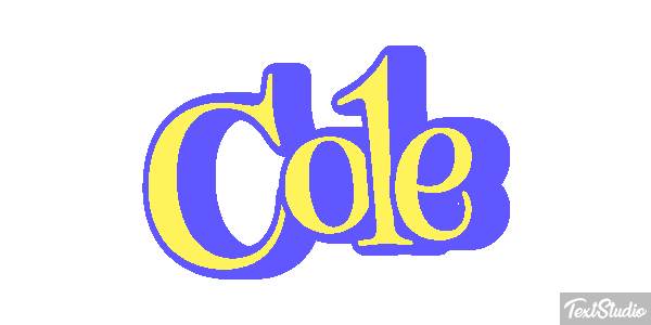 Cole Text effect