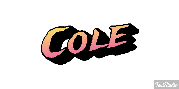 Cole Text effect