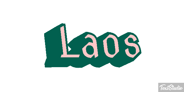 Laos Text effect