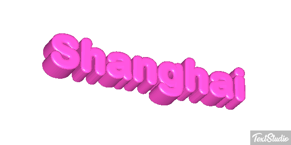 Shanghai Effet de texte