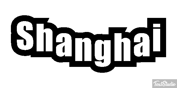 Shanghai Effet de texte