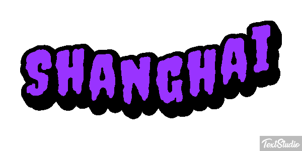 Shanghai Effet de texte