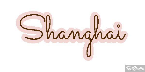 Shanghai Effet de texte