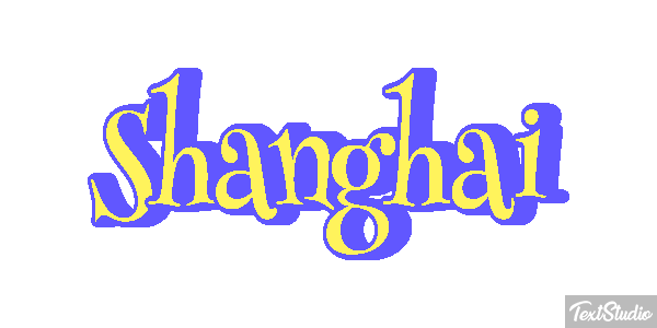 Shanghai Effet de texte