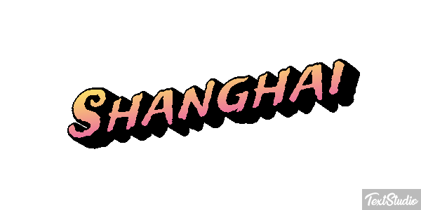 Shanghai Effet de texte