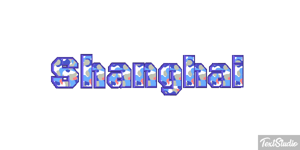 Shanghai Effet de texte