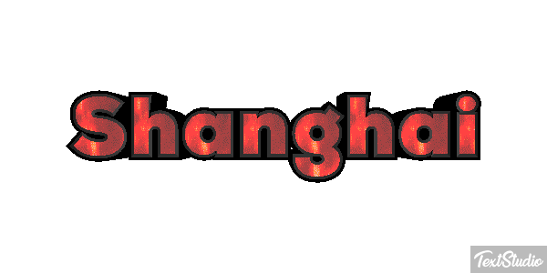 Shanghai Effet de texte