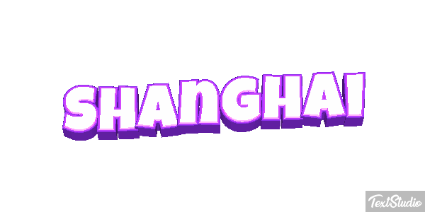 Shanghai Effet de texte