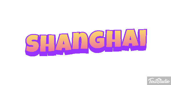 Shanghai Effet de texte