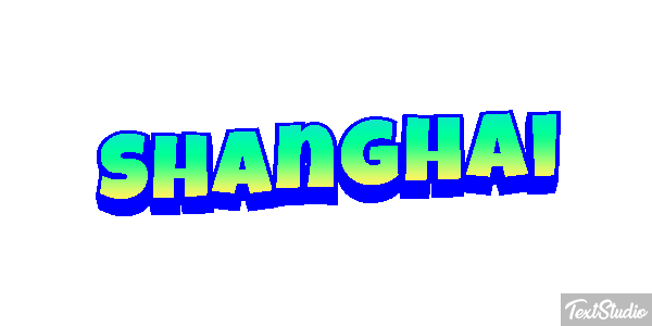 Shanghai Effet de texte