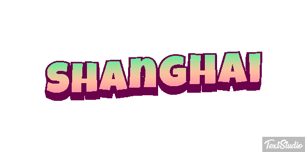 Shanghai Effet de texte