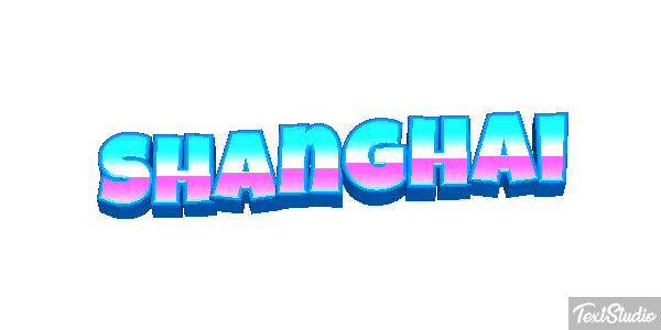 Shanghai Effet de texte