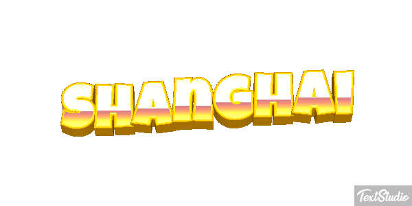 Shanghai Effet de texte