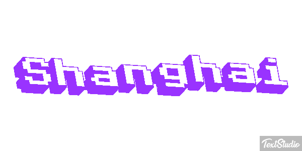 Shanghai Effet de texte