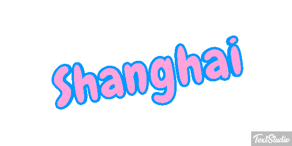 Shanghai Effet de texte